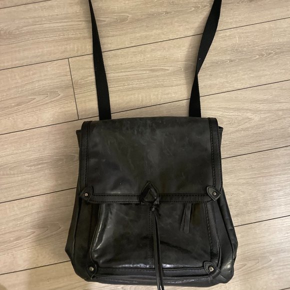 The Sak Women's Black Embellished Faux Leather Adjustable Strap Backpack - Picture 1 of 6